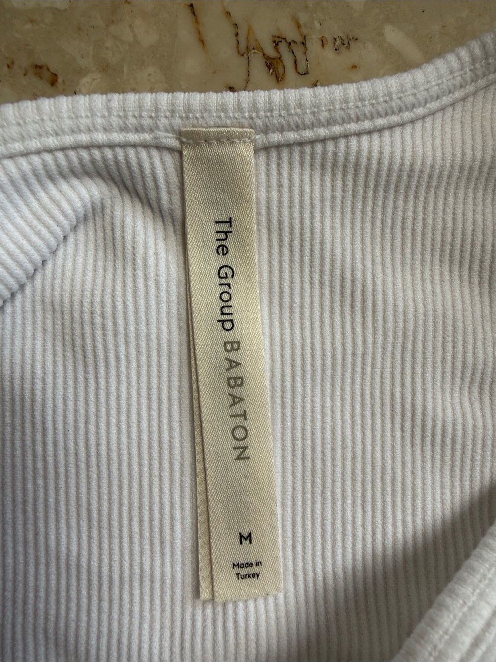 Babaton White Ribbed Scoop-Neck Bodysuit - Picture 2 of 3
